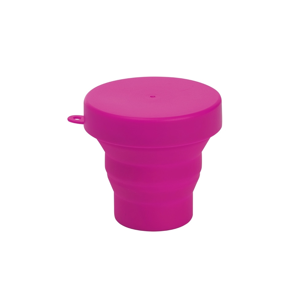 Copo retrátil silicone 150ml pink