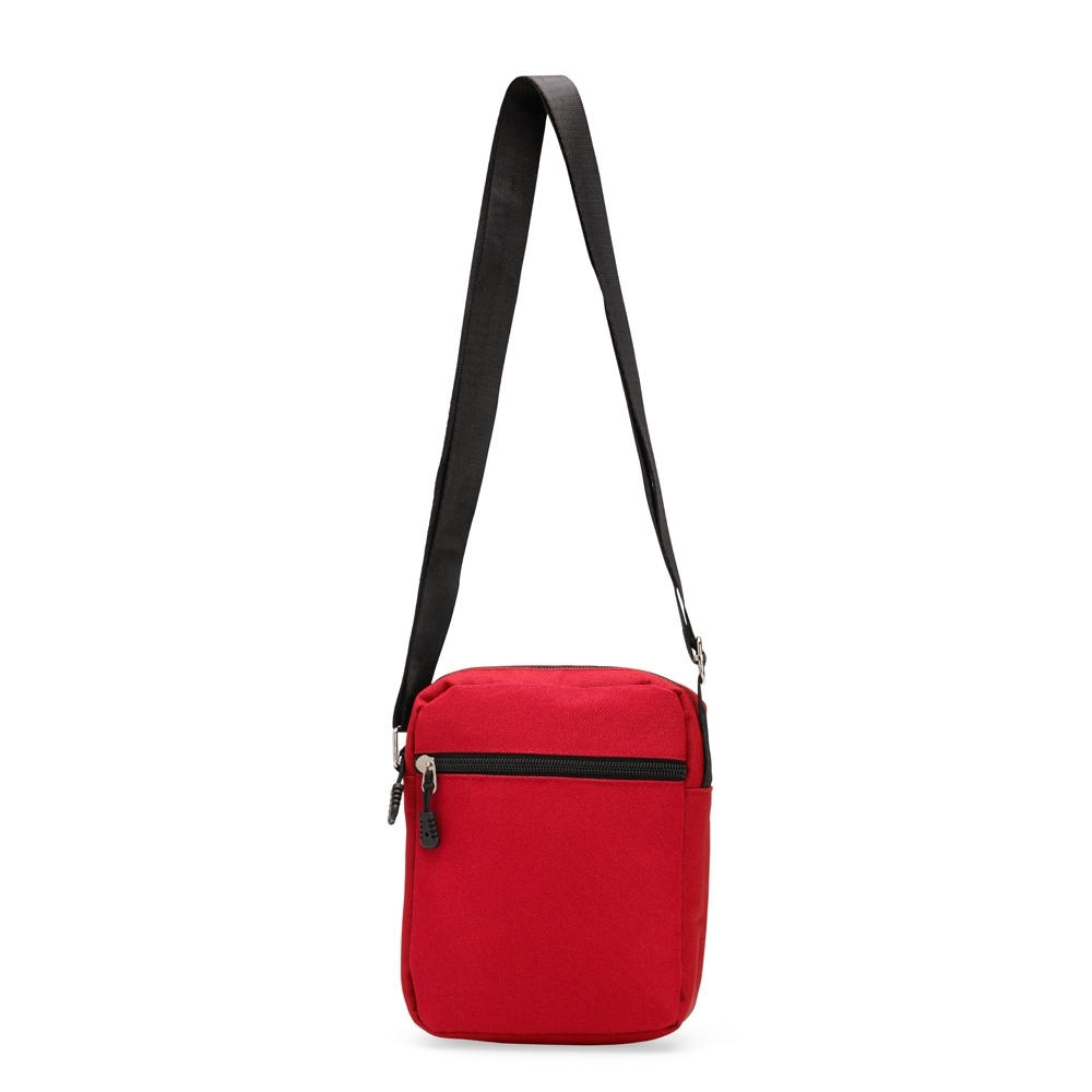 Mini bolsa transversal Oxford vermelha