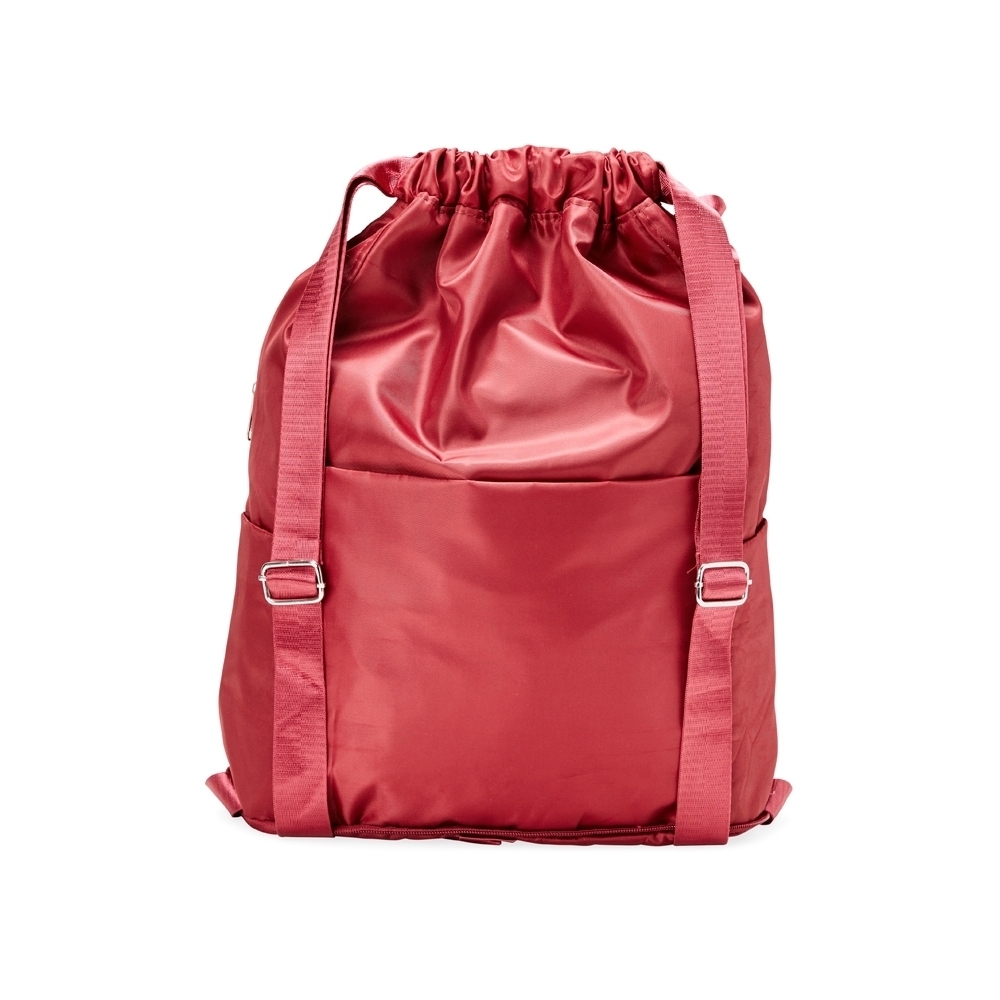 Mochila saco poliéster vermelha